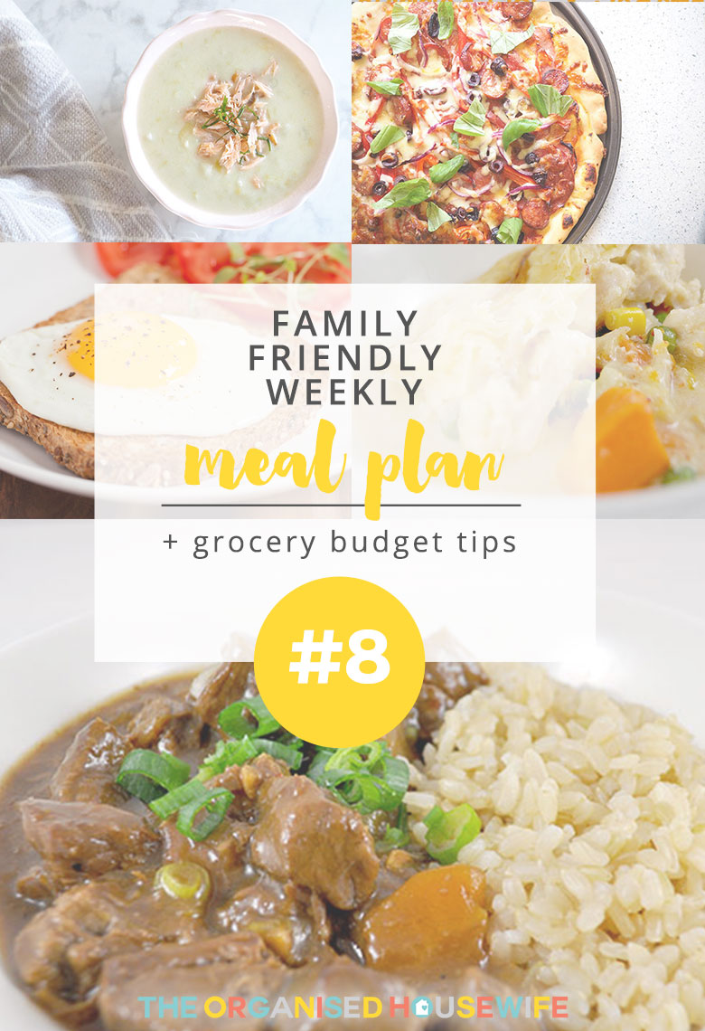 It's that time of week again for my latest family weekly meal plan. I think you would have already guessed by now how much I love meal planning and how beneficial it is to your schedule and wallet! I hope you can find a meal or two on here to inspire your meal plan this week.