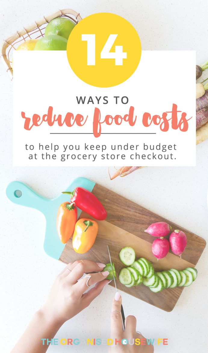 Groceries is one area that can get waaay out of control if you don't set yourself limits. There are a few ways we can reduce food costs and eliminate food wastage that will keep you under your budget at the grocery store checkout.