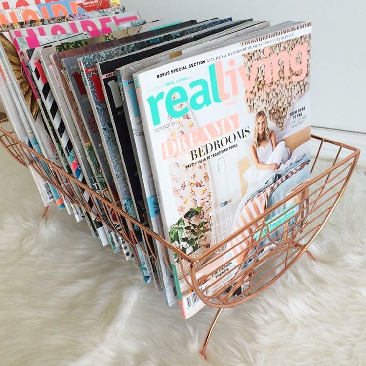 Store and organise magazine ideas for tidy clutter free home
