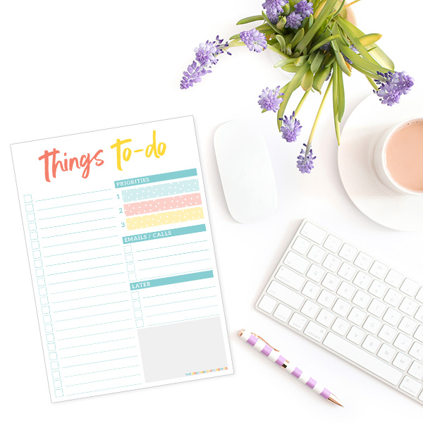 Manage stress and get organised with a pretty to-do list