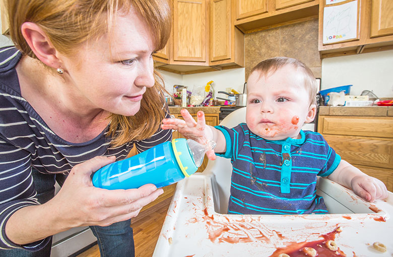 high chair cleaning hacks