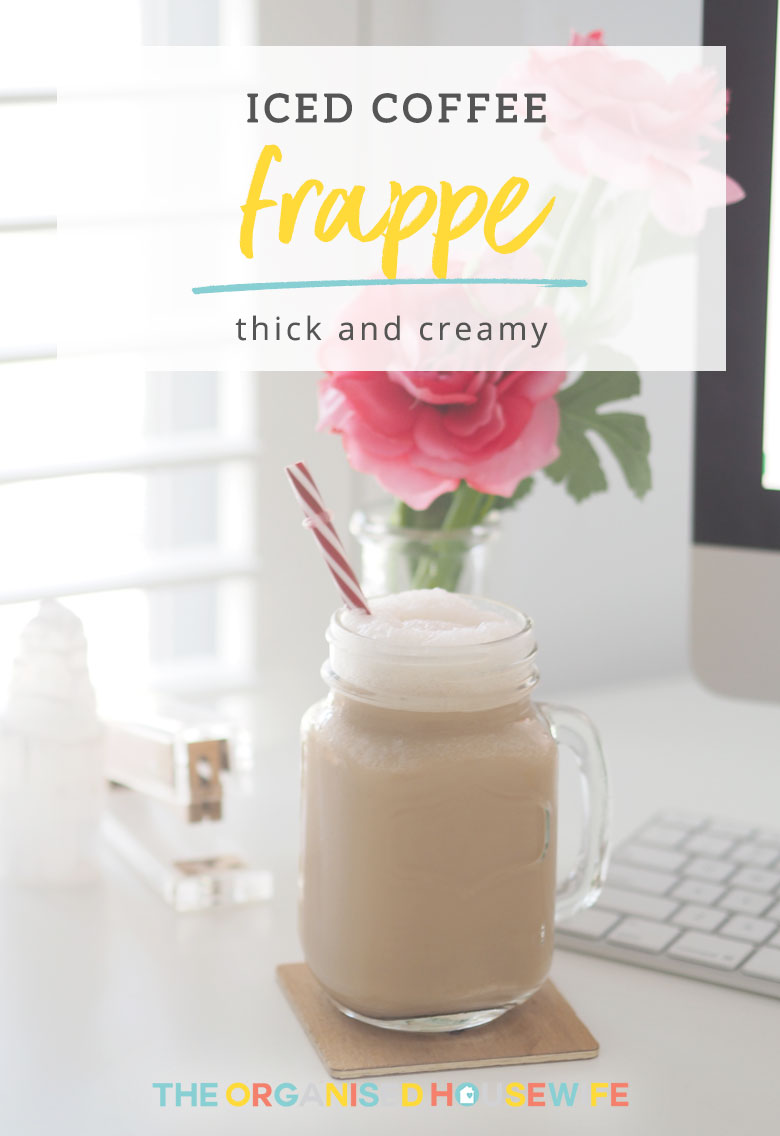 Last week we had a super hot day and I was really wanting a coffee, but the thought of a hot drink wasn't desirable. Mr 14 saw my dilemma and knows how much I love my coffee and offered to make me an Ice Coffee Frappe!