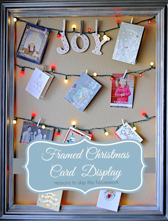 18 Christmas Card Display Ideas The Organised Housewife