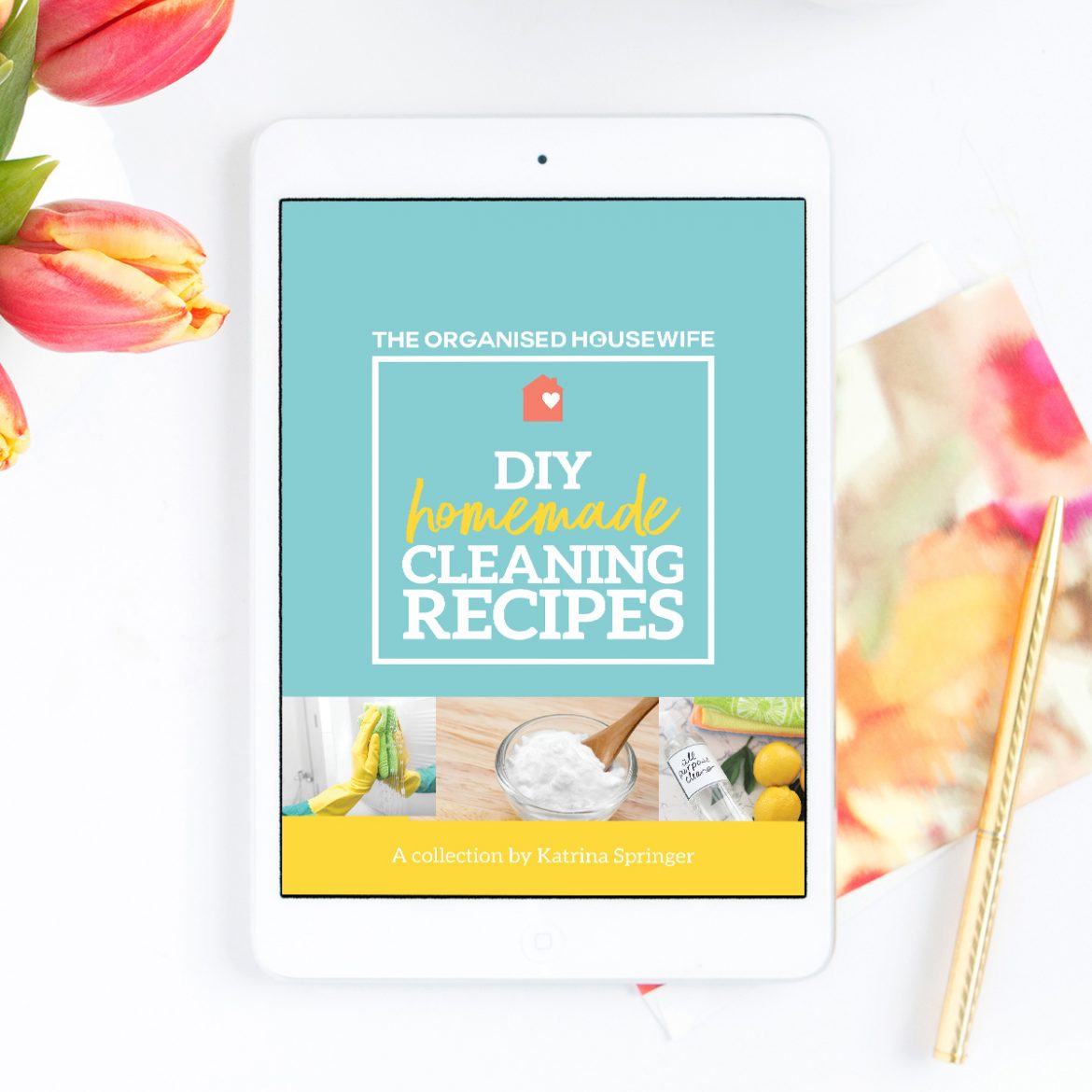 This 28 page instant downloadable eBook includes practical Homemade Cleaning Recipes to help save you money and reduce chemicals and toxins in your home. It's a convenient and easy reference, with step by step instructions, using products you more than likely already have in your pantry. There are recipes for cleaning the kitchen, bathroom, floors, carpets and more.