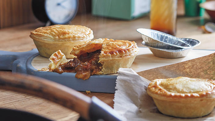 Australia Day beef pies with Vegemite