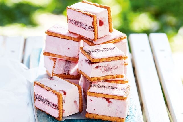 Iced vovo ice-cream sandwiches recipe for Australia Day