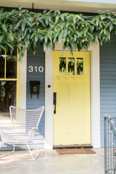 How I painted our front door yellow with minimal effort and in a matter of hours. 