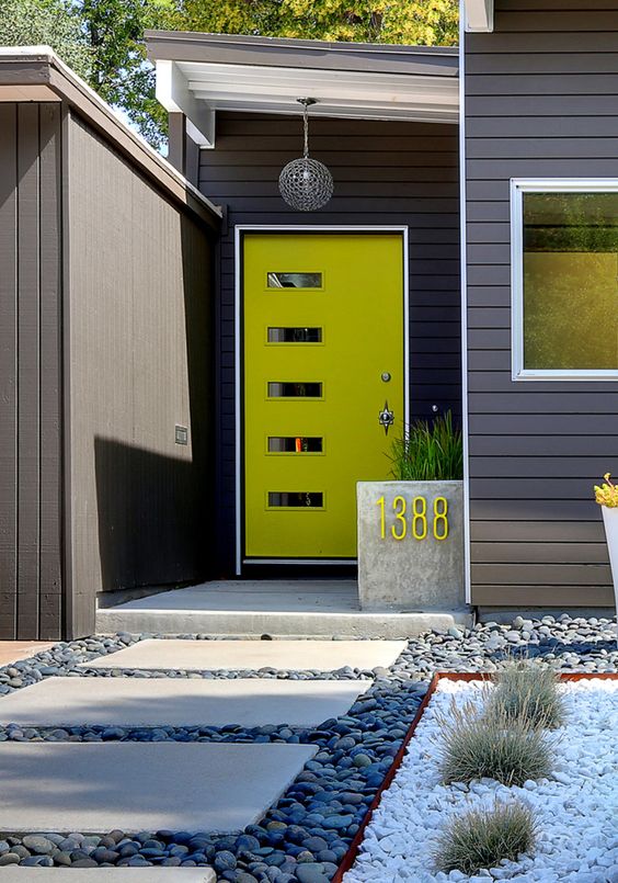 How I painted our front door yellow with minimal effort and in a matter of hours. 