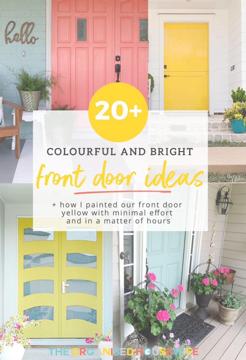 How I painted our front door yellow with minimal effort and in a matter of hours. 