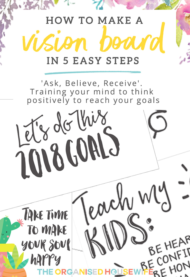 How to Create A Vision Board That Works (in 5 Easy Steps) - Learning to Be  Free