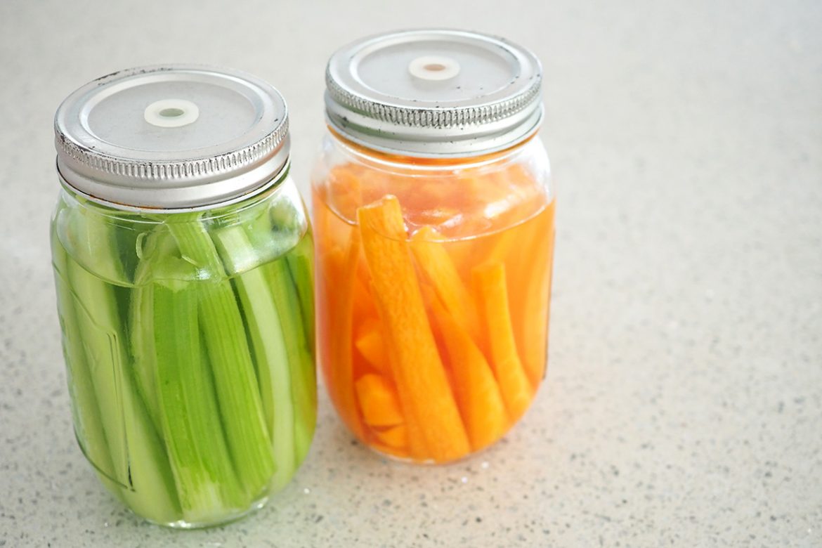 Veggie sticks for school lunches and snacks