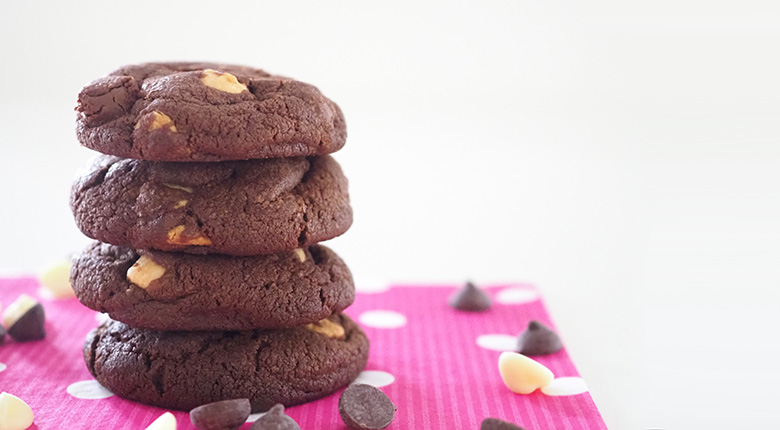 These Double Chocolate Chip Cookies are a double dose of chocolate goodness, taking the love of chocolate to a new level! Have them with your cuppa or a great afternoon snack for the kids. 