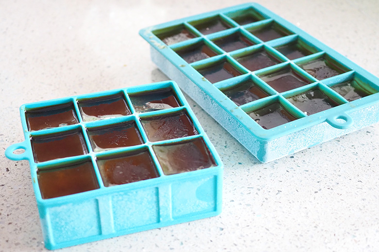 Don't waste leftover stock, here's a budget saving tip for you.... freeze it! 