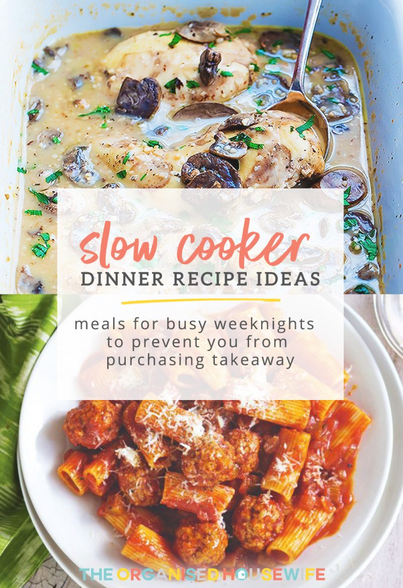 Slow Cooker Dinner Recipes - Meals for busy weeknights