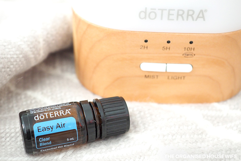 Over the past few weeks my kids have had the dreaded sniffles. I've been frequently diffusing Easy Air Respiratory Essential Blend to help clear their nose so they can sleep comfortably at night.