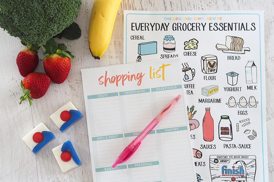 Grocery Store Shopping List - Essentials