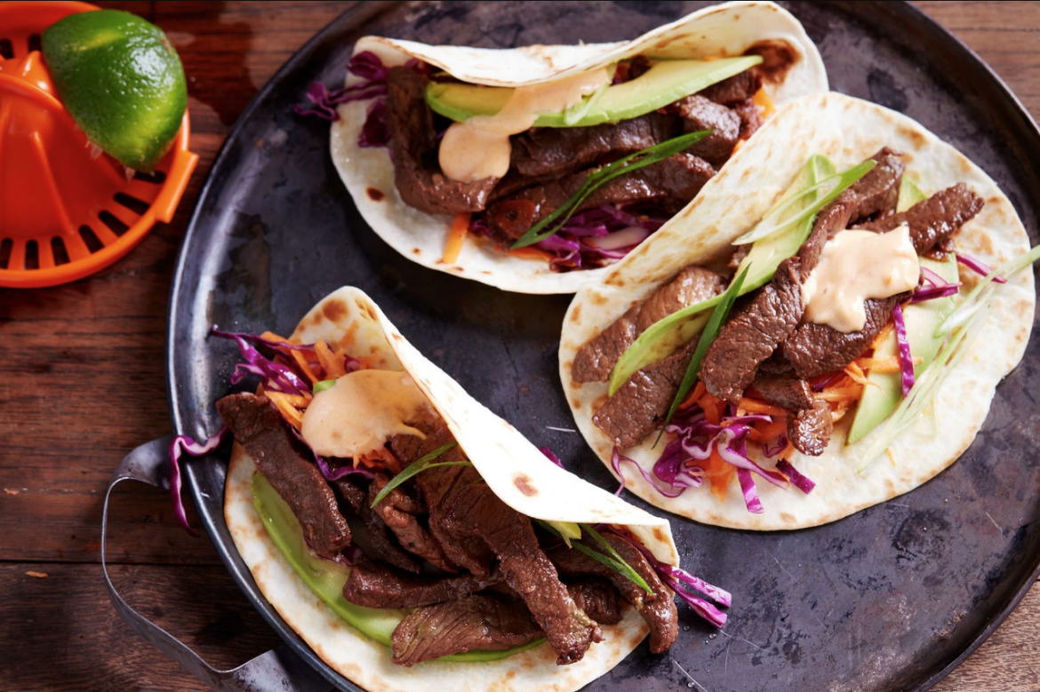 Beef strips taco recipe