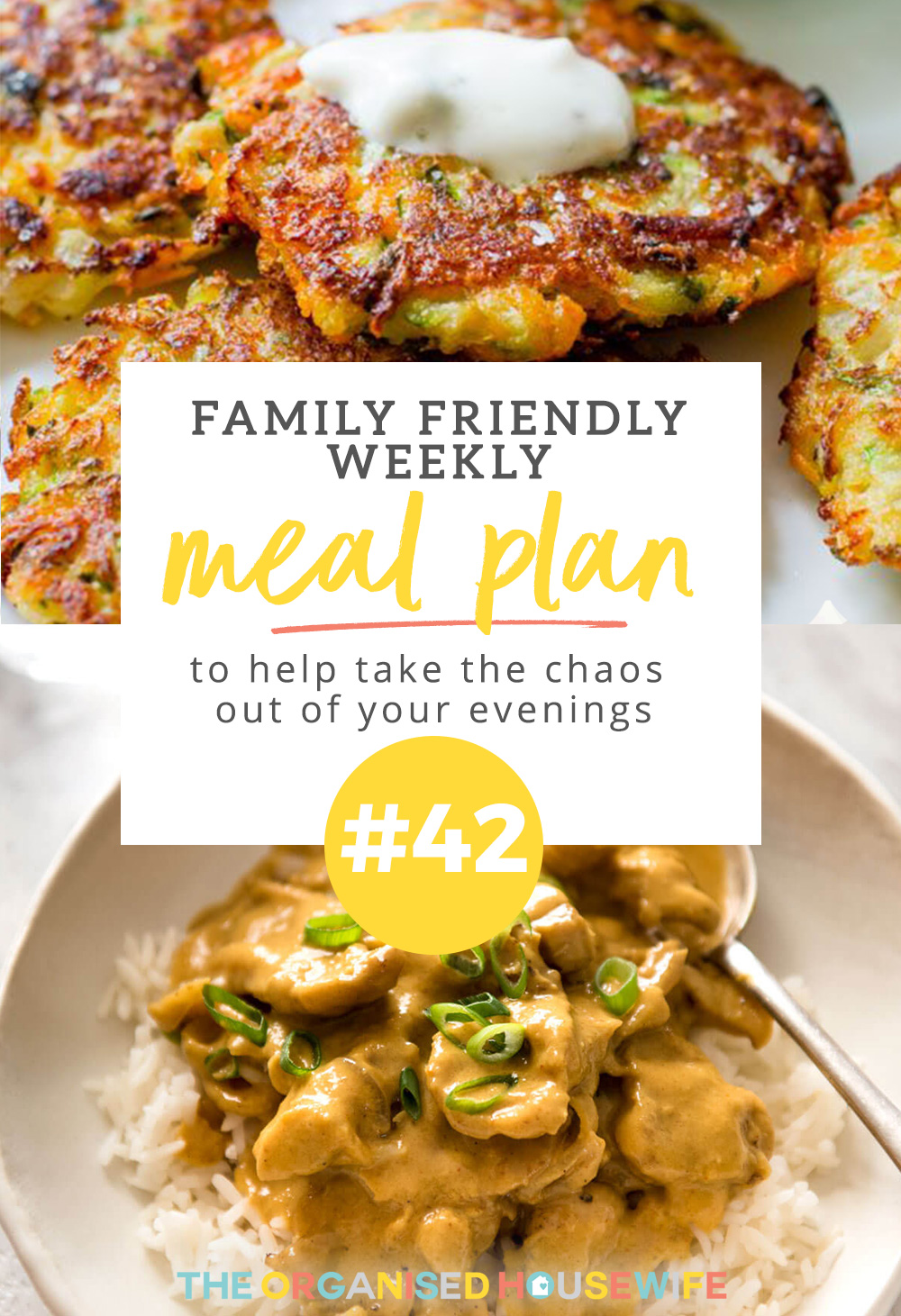 This weekly family meal plan includes many different cuisines done in a simple way that isn't too overwhelming for weeknight dinners