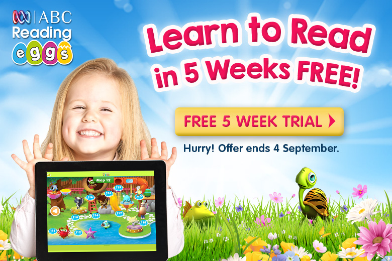 ABC Reading Eggs makes learning to read easy and fun for kids aged 2–13. The multi-award winning online reading program features hundreds of self-paced lessons, interactive activities and exciting rewards that keep kids motivated to improve their skills.