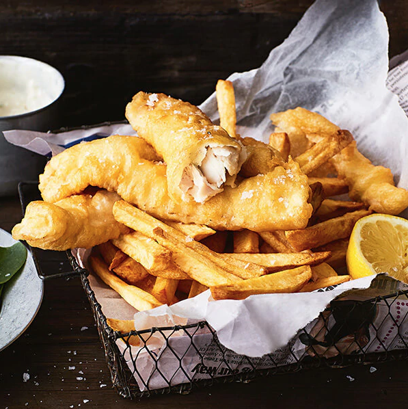 fathers day recipe idea - fish and chips