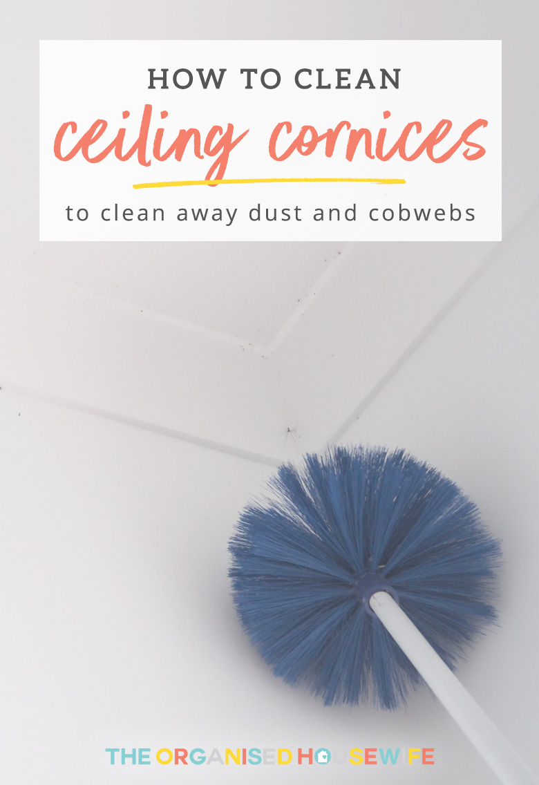 How To Clean Ceiling Cornices Removing Cobwebs The