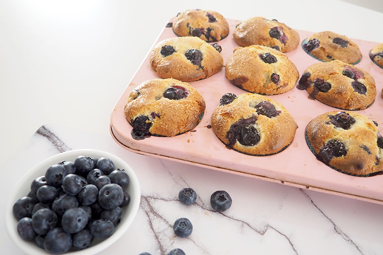 Blueberry Muffins with Crunchy Topping Recipe
