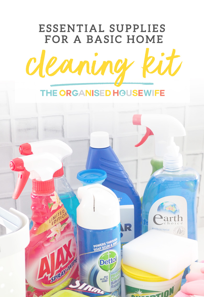 Cleaning kit. What cleaning product to use at home?