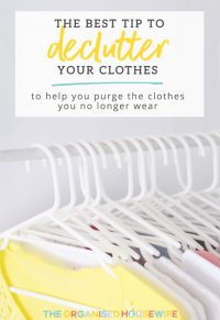 decluttering clothes tips