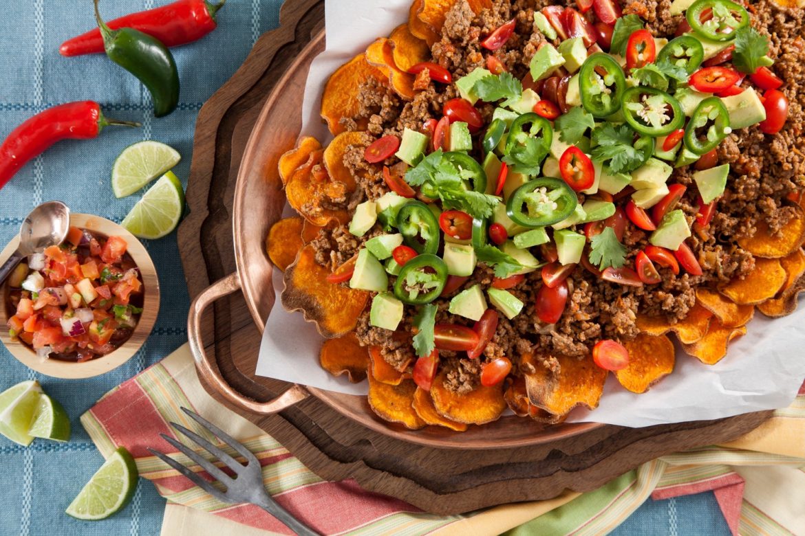 Sweet potato nacho paleo meal idea for meal planning