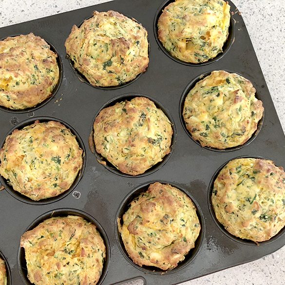 Pumpkin, Feta and Spinach Muffins - The Organised Housewife