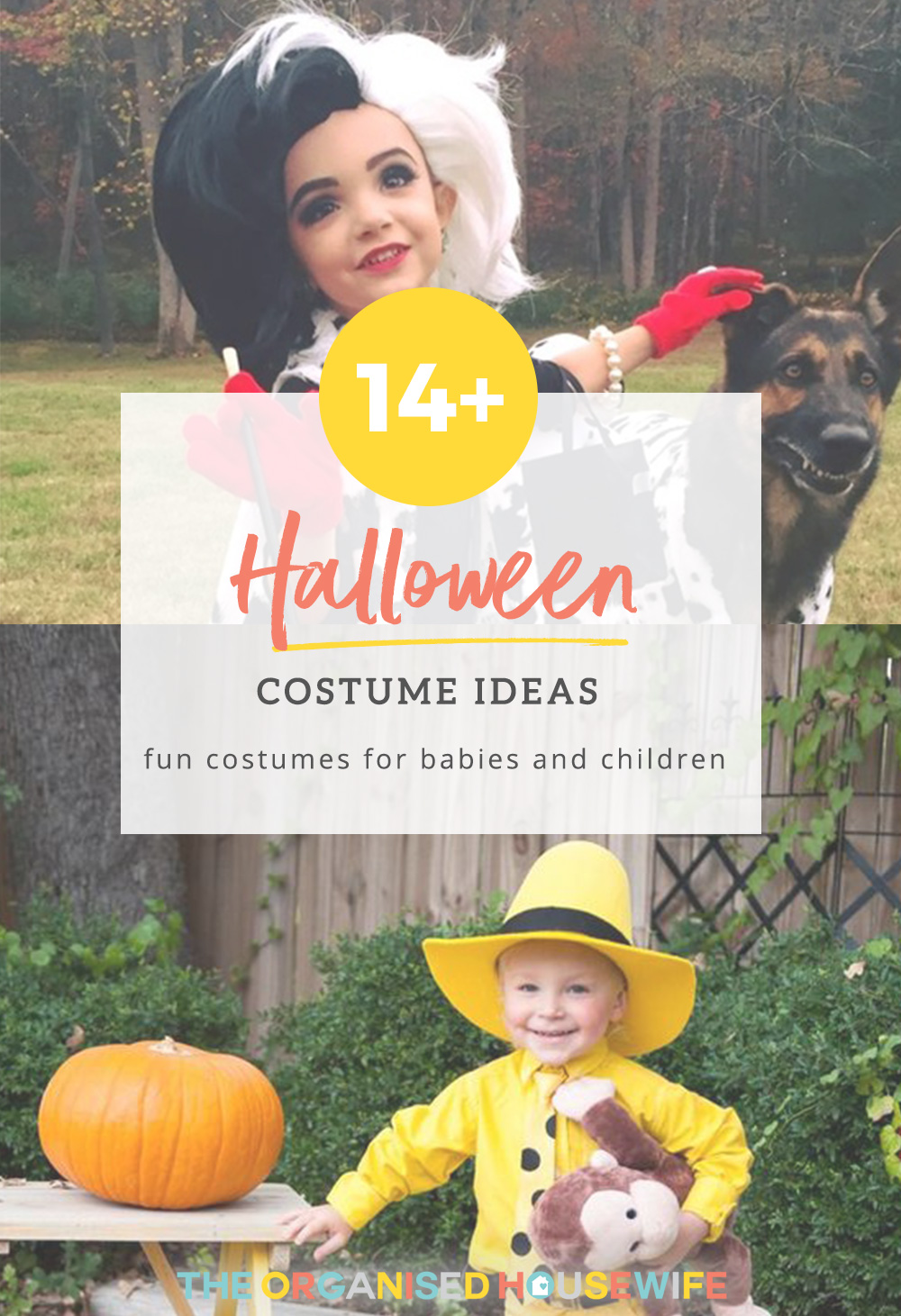 Halloween is fast approaching! I've put together 14+ Halloween Costume Ideas for your little ones that are adorable, easy to make and perfect for trick or treating and school dress-ups!