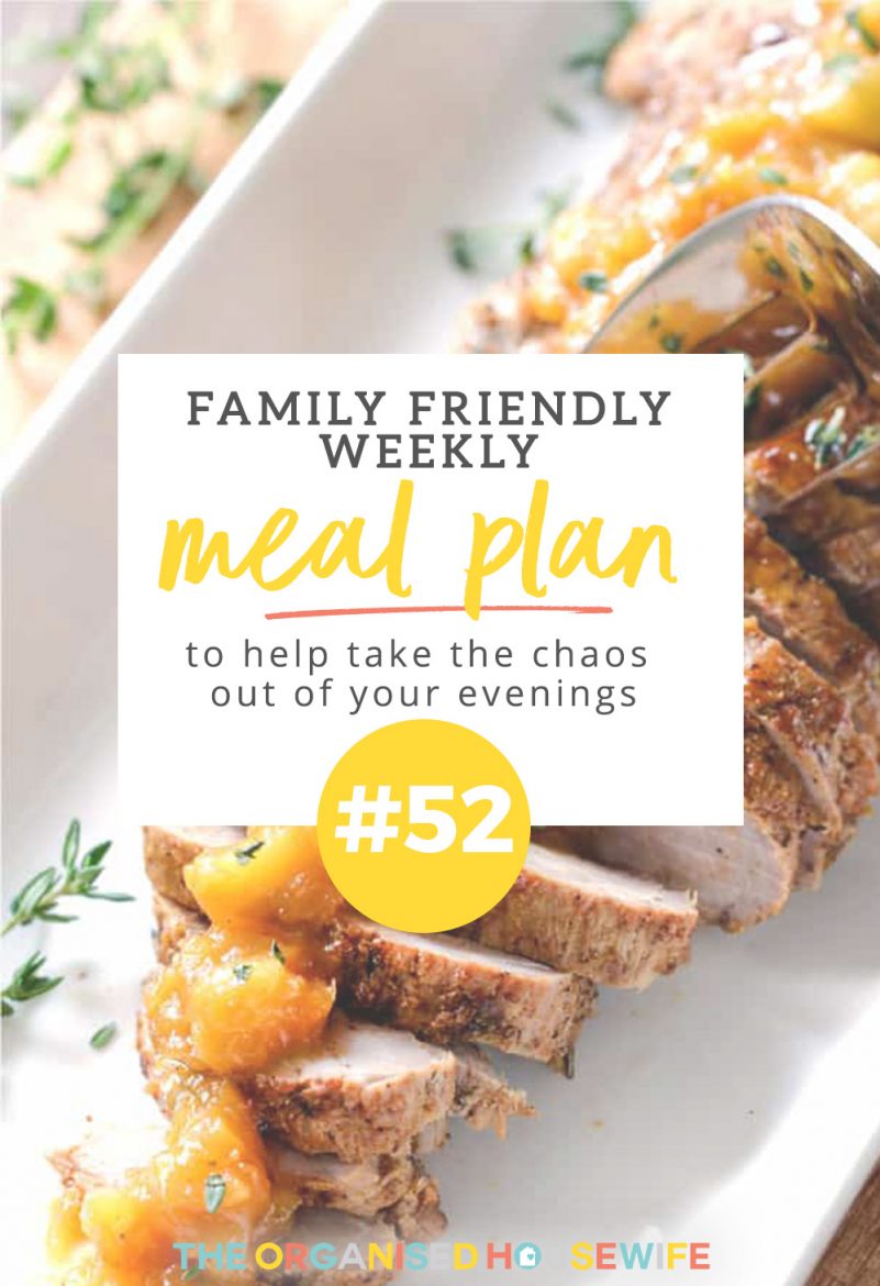 I am all for easy dinners, and this weeks meal plan from reader Melissa is full of them!