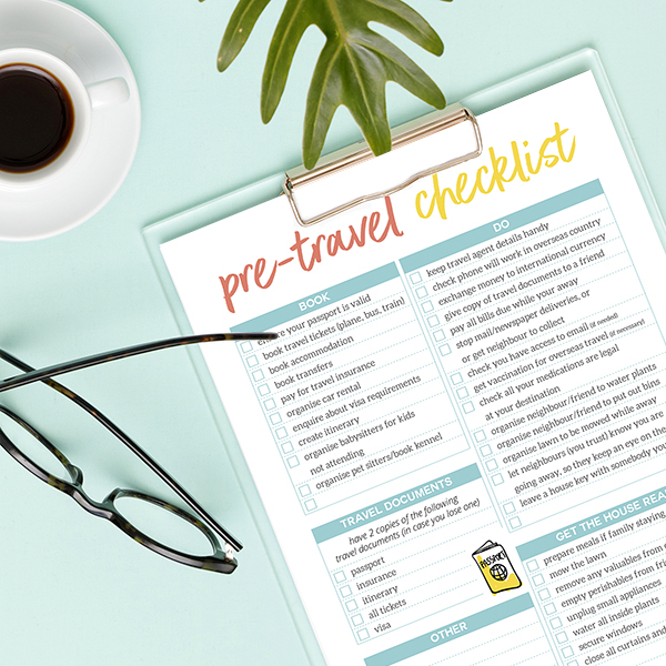 Getting back into your daily routine following a holiday can be a struggle. My post-holiday checklist will help you get organised so that you have less to do when you get home.