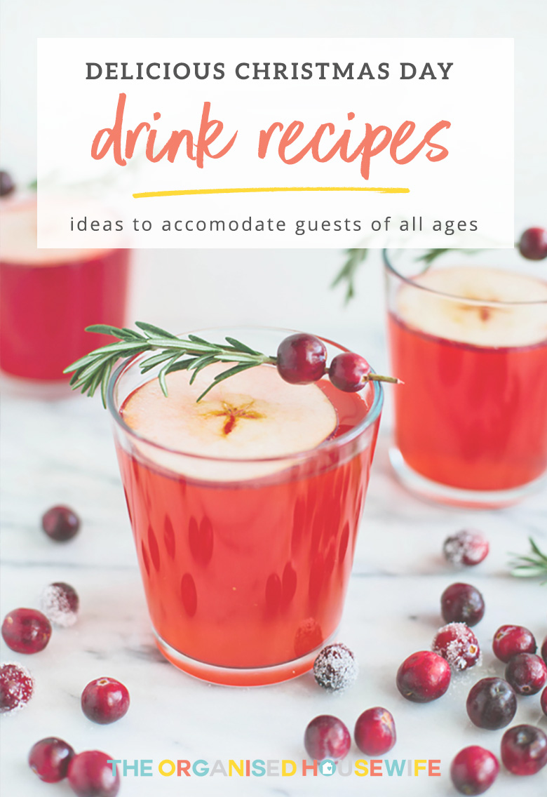 Drinks are so important on Christmas Day. You have to be ready to accommodate everyone, and sometimes inspiration can run low when it comes to being creative with your drinks. Here are some delicious Christmas drink recipes that I found and wanted to share with you!