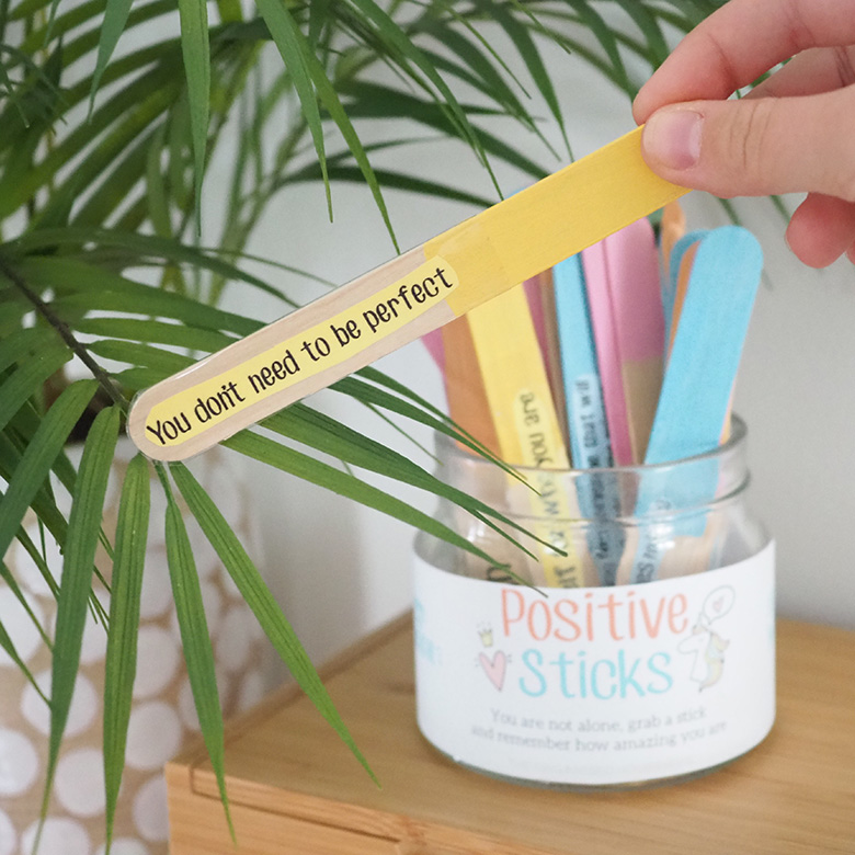 Positivity Sticks with Affirmations Perfect for Kids Reduce Anxiety in Kids