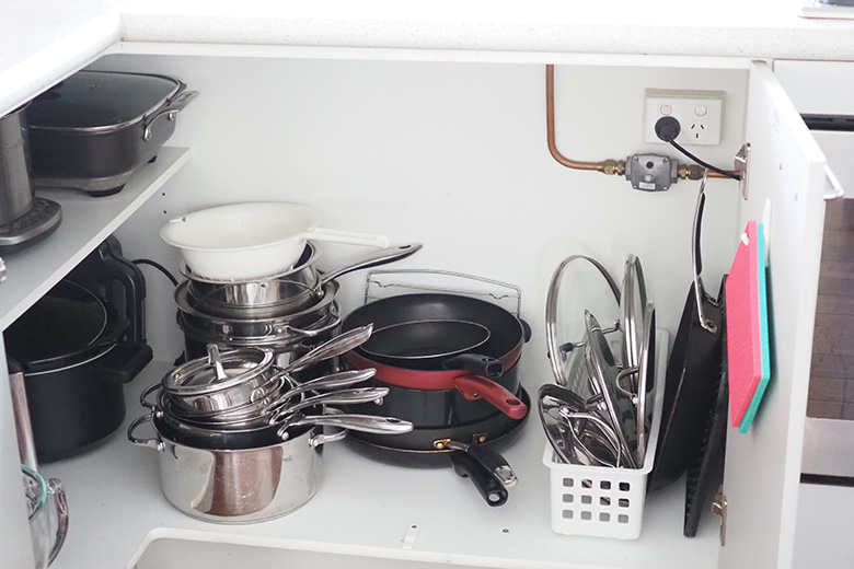 Today we take a look at the appliance cupboard and declutter them to create an organised space for your kitchen appliances.