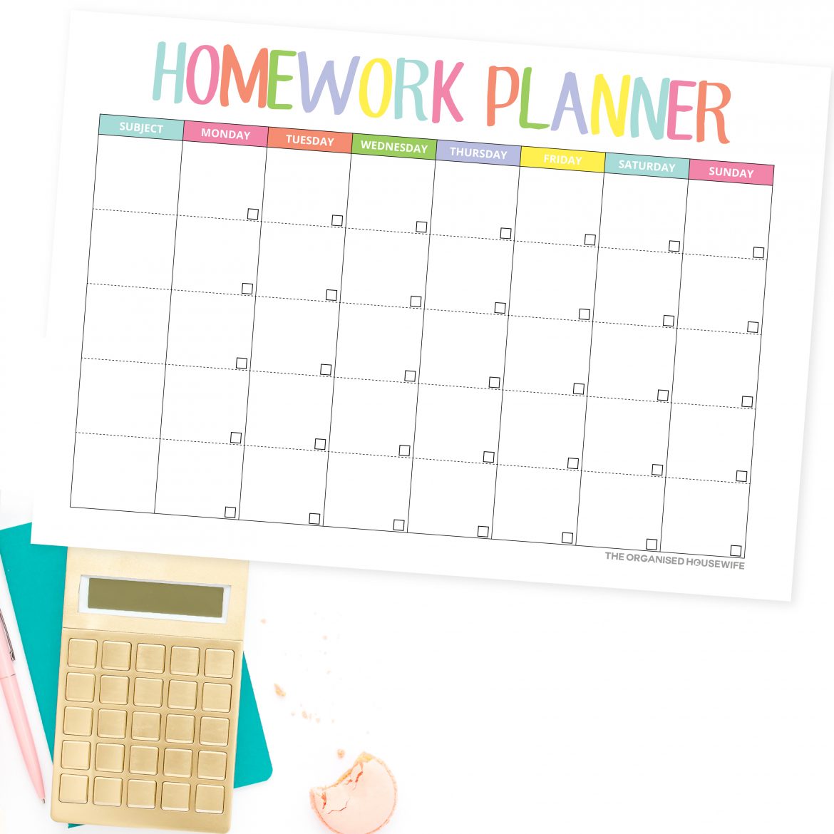 homework routine examples