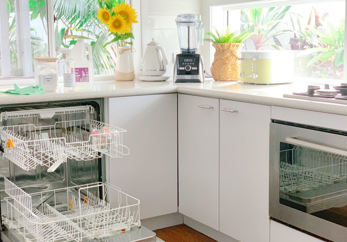 best way to clean out dishwasher