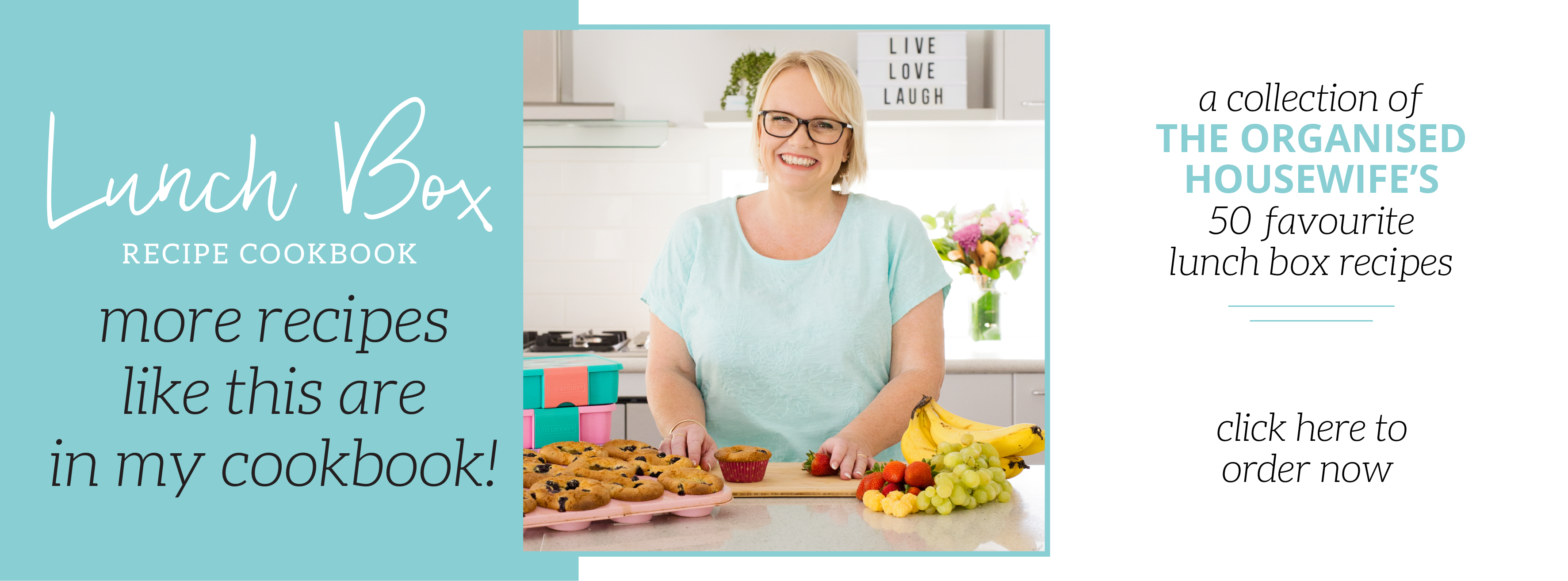 Lunch Box Recipes Cookbook by The Organised Housewife