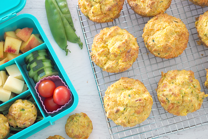 Cheesy Bacon and Vegetable Muffin recipe