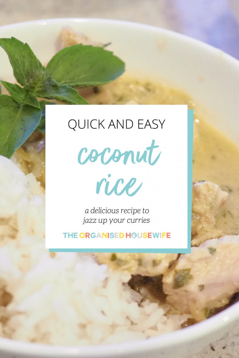Spice up your curries with my quick and easy to prepare coconut rice recipe. It's tasty, smells delicious, and will definitely have the kids coming back for seconds!