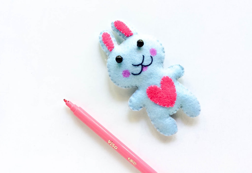 Kids Craft Ideas Felt Easter Bunny DIY for 2019