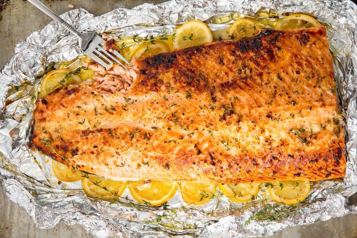 Family Paleo meal plan ideas. Salmon for the family. Baked salmon.