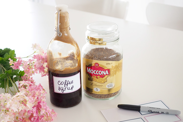 Homemade Iced Coffee Recipe. Coffee Syrup Recipe.