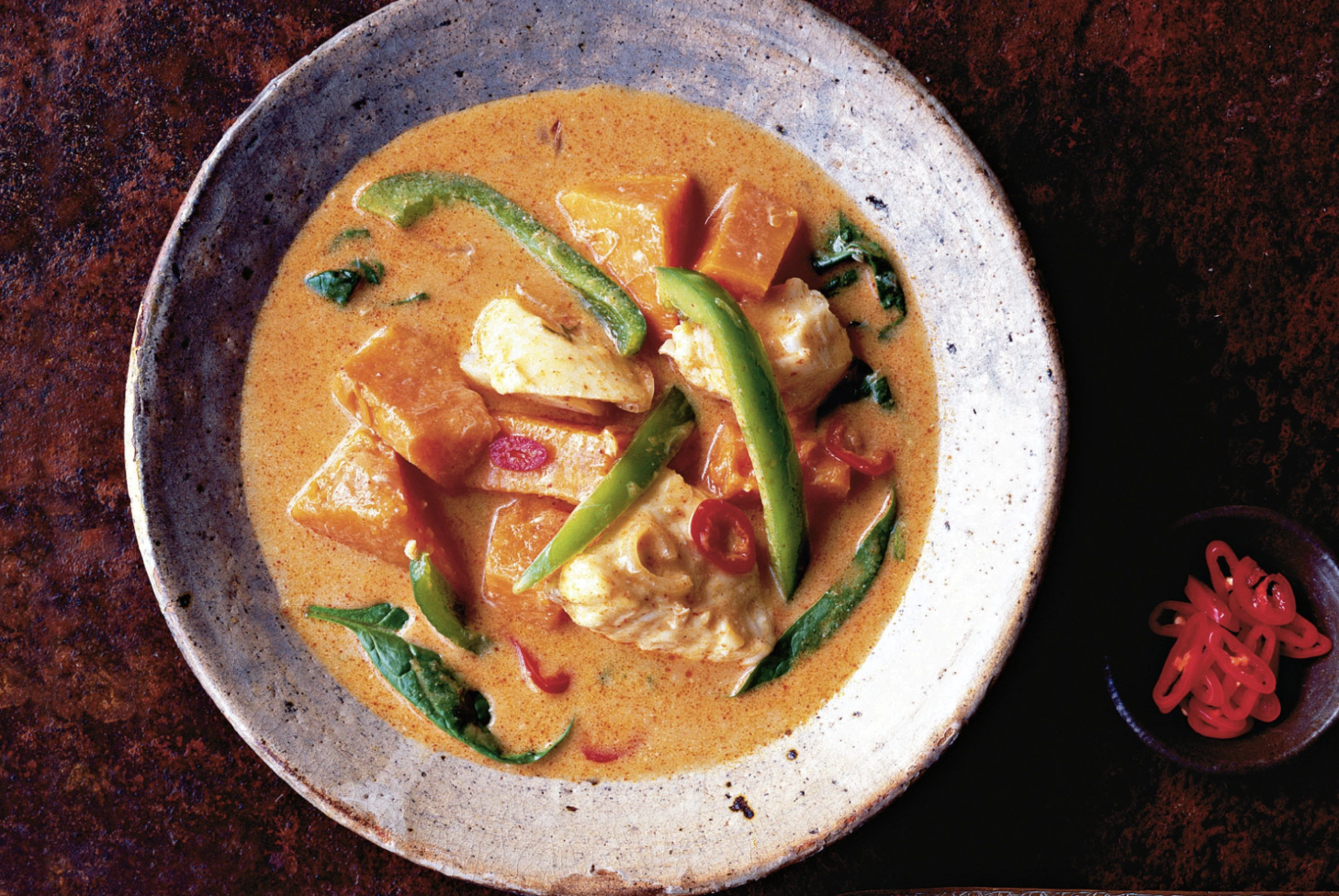 Thai fish and pumpkin soup recipe