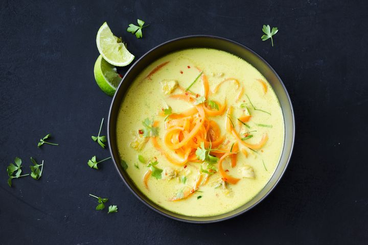 Flu-fighter chicken and turmeric soup recipe