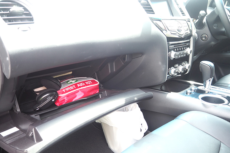 Tidy and organise glovebox - declutter task