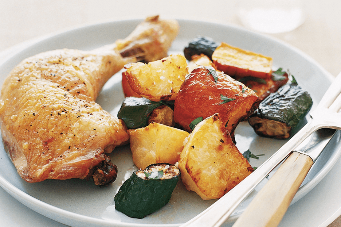 Roast Chicken and Vegetables Recipe Meal Idea Inspiration