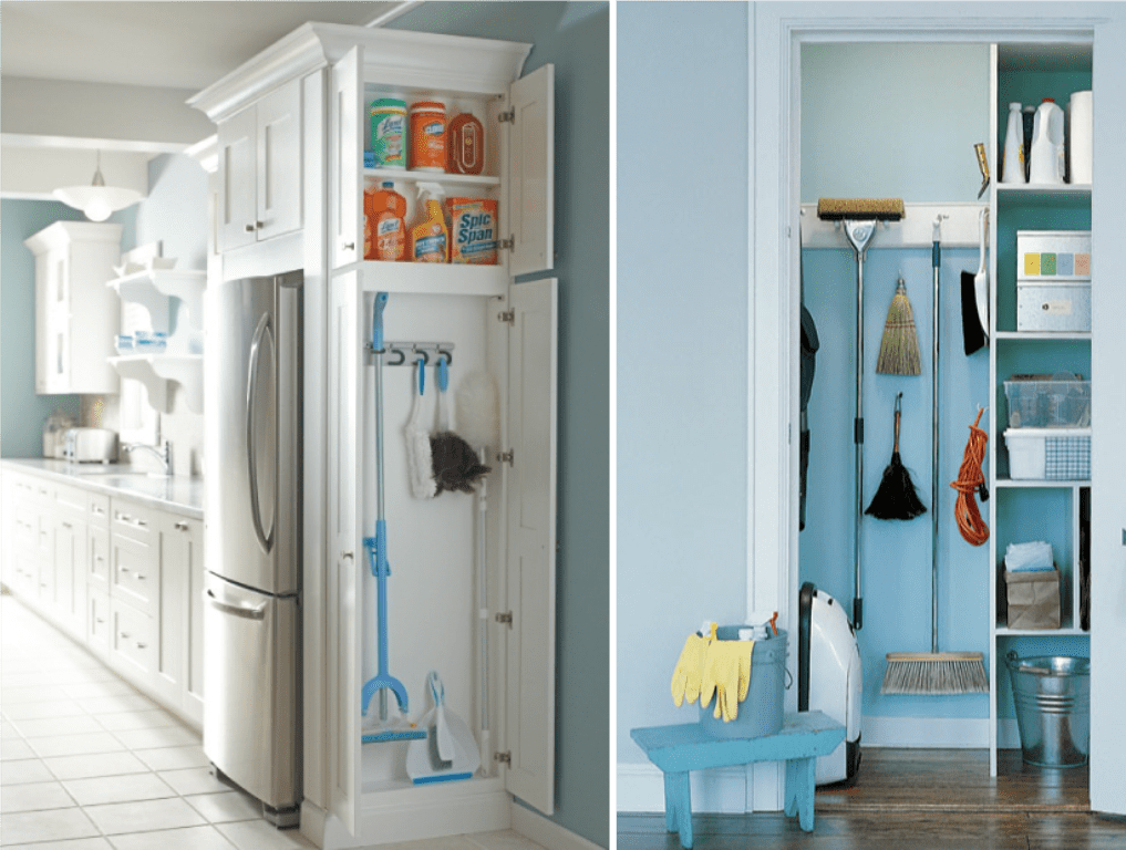 Broom closet and cupboard inspiration