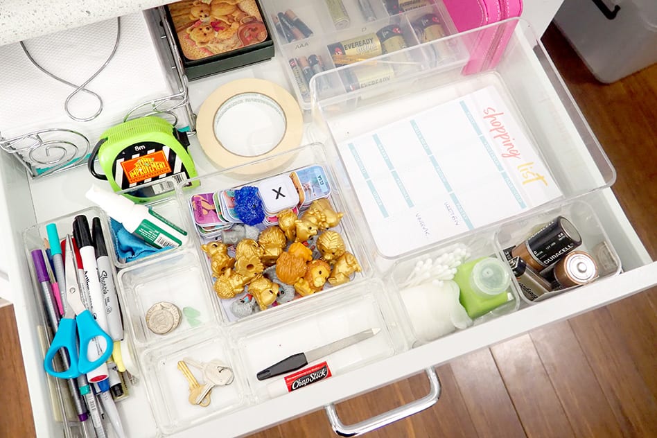 how to organise the junk drawer